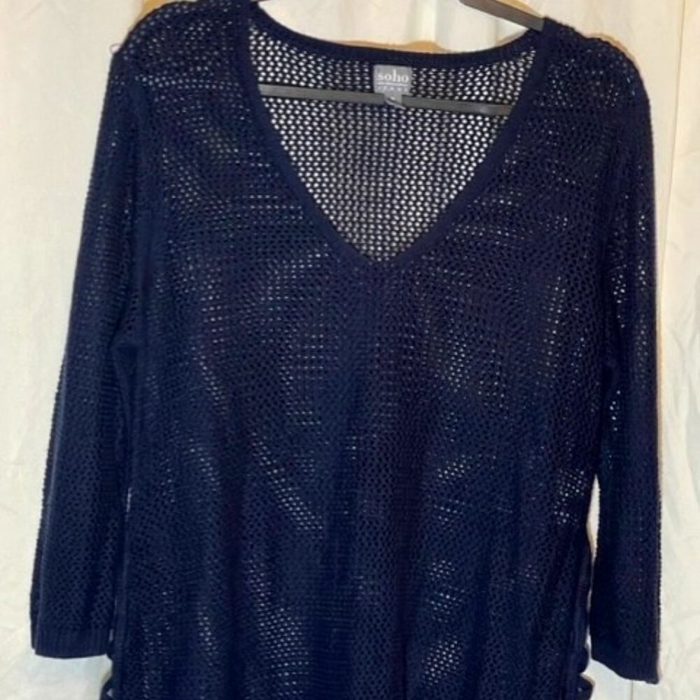 soho Womens Fishnet Cover-Up XL
